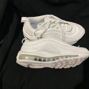 Nike Air Max 97 Triple White Youth Size 4.5 Y